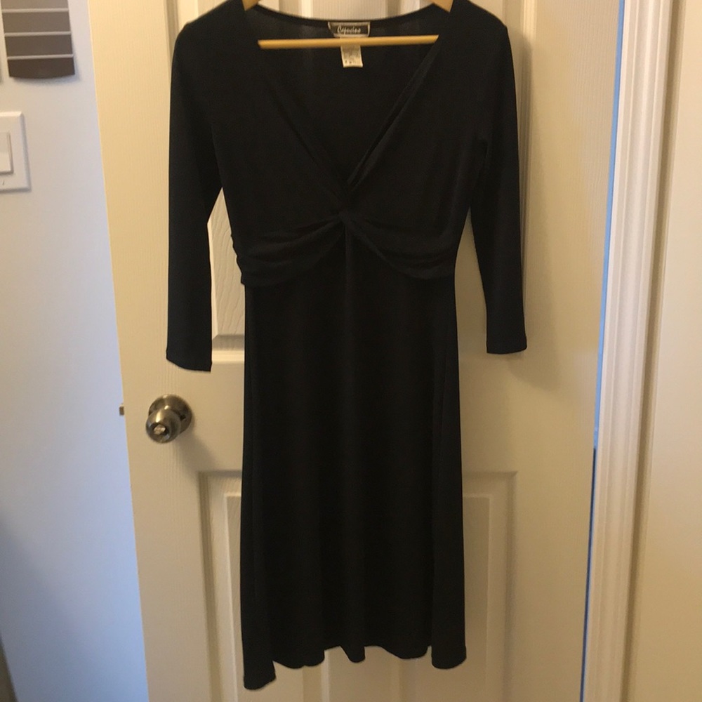 Black wrap dress